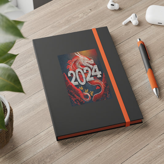 2024 Year of the Dragon Color Contrast Hardcover Notebook