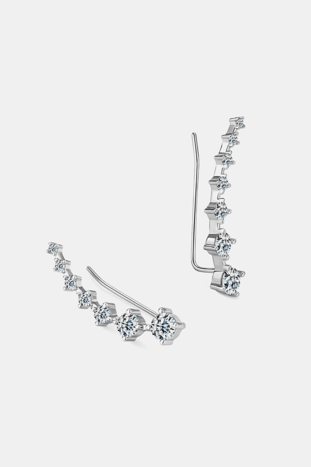 1.9 Carat Moissanite 925 Sterling Silver Earrings - Trendy AF