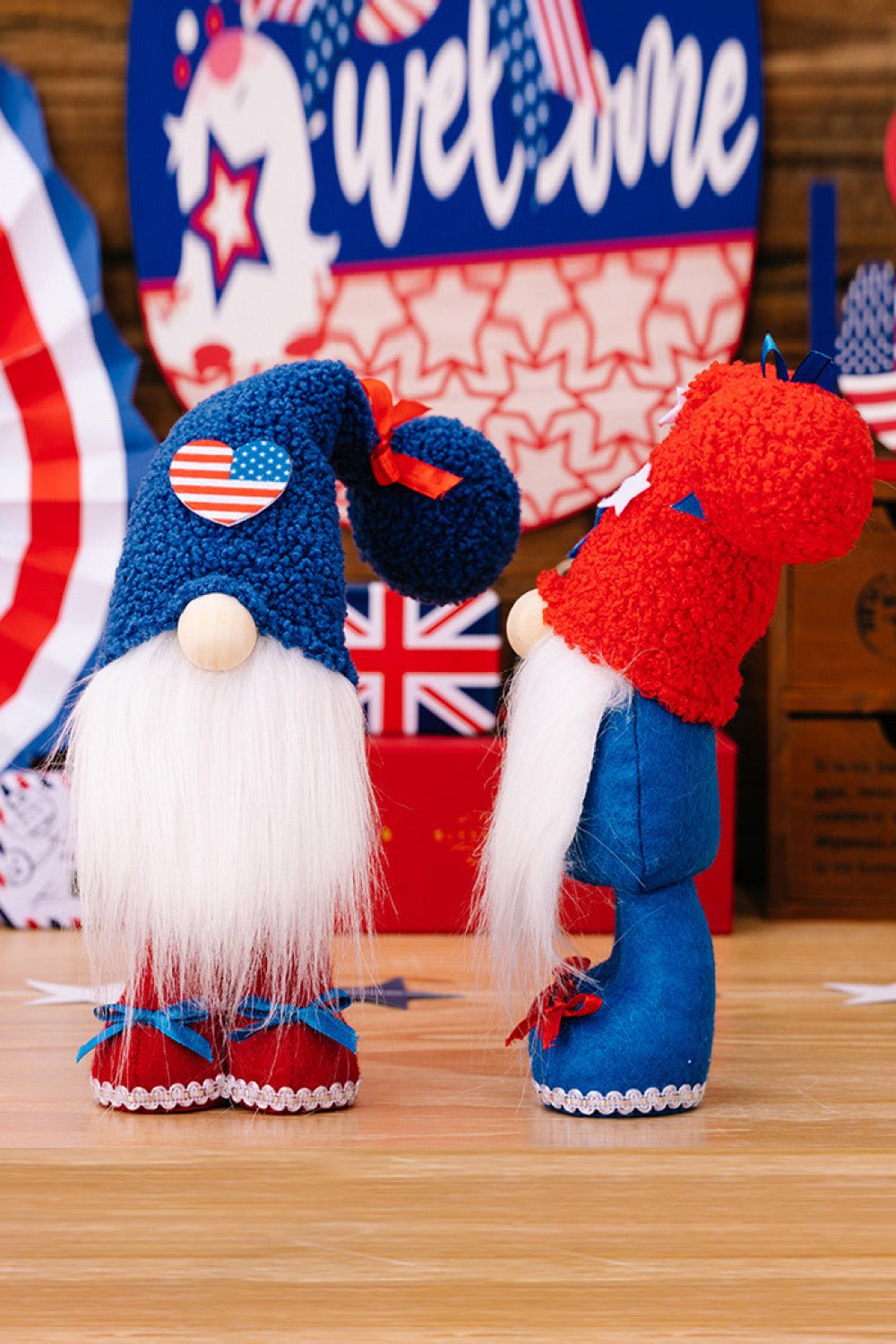 2 - Piece Independence Day Knit Beard Gnomes - Trendy AF