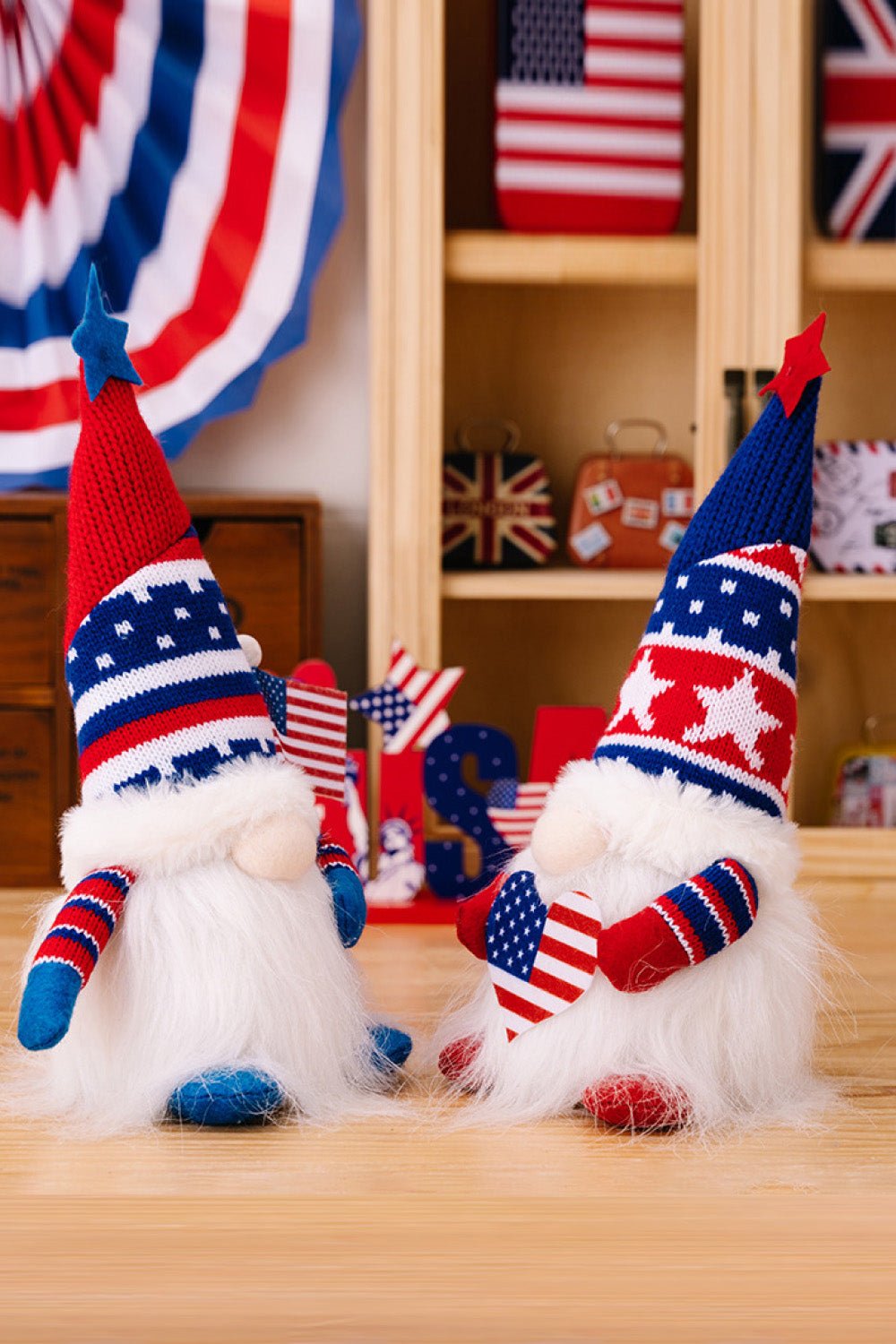 2 - Piece Independence Day Knit Decor Gnomes - Trendy AF