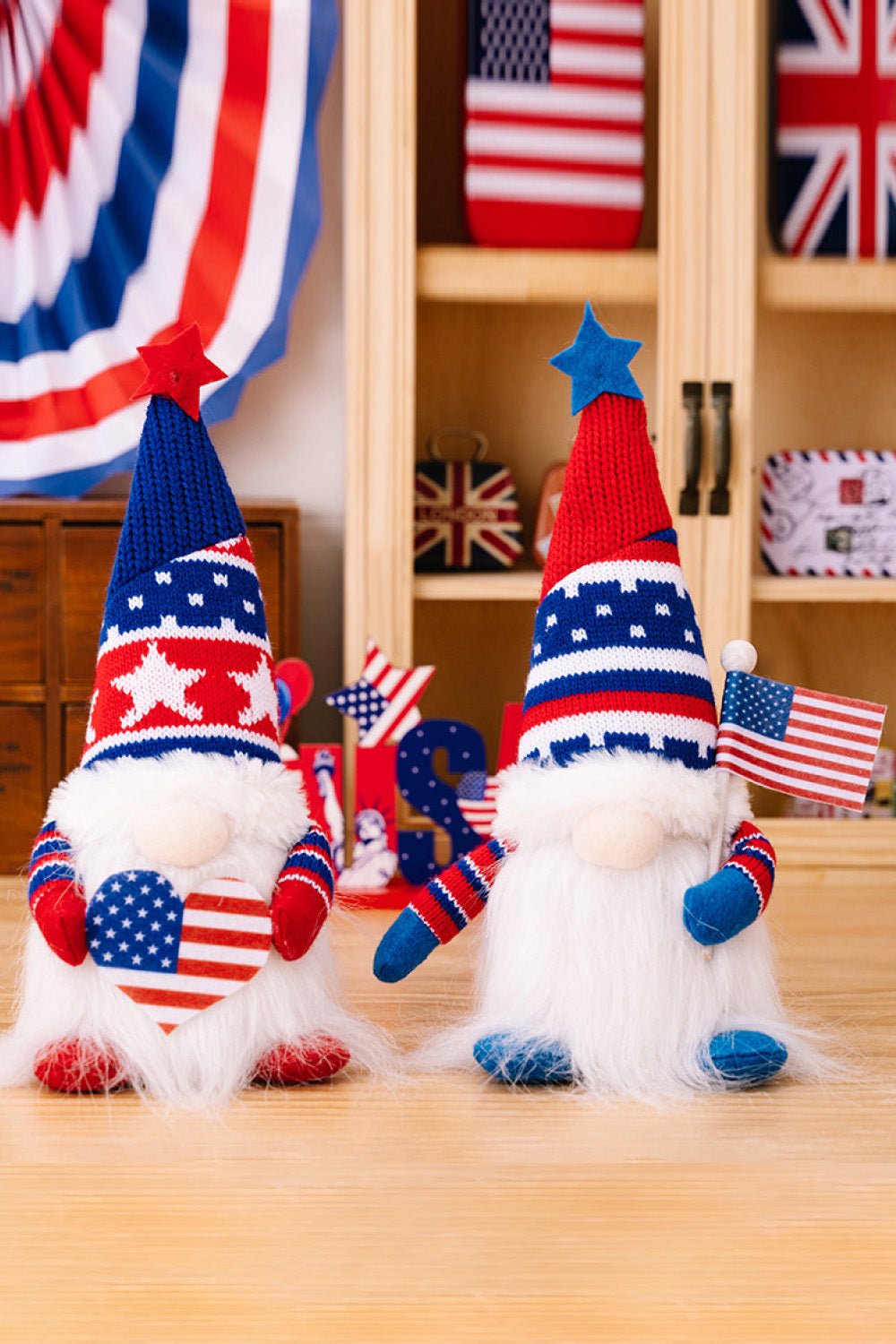 2 - Piece Independence Day Knit Decor Gnomes - Trendy AF