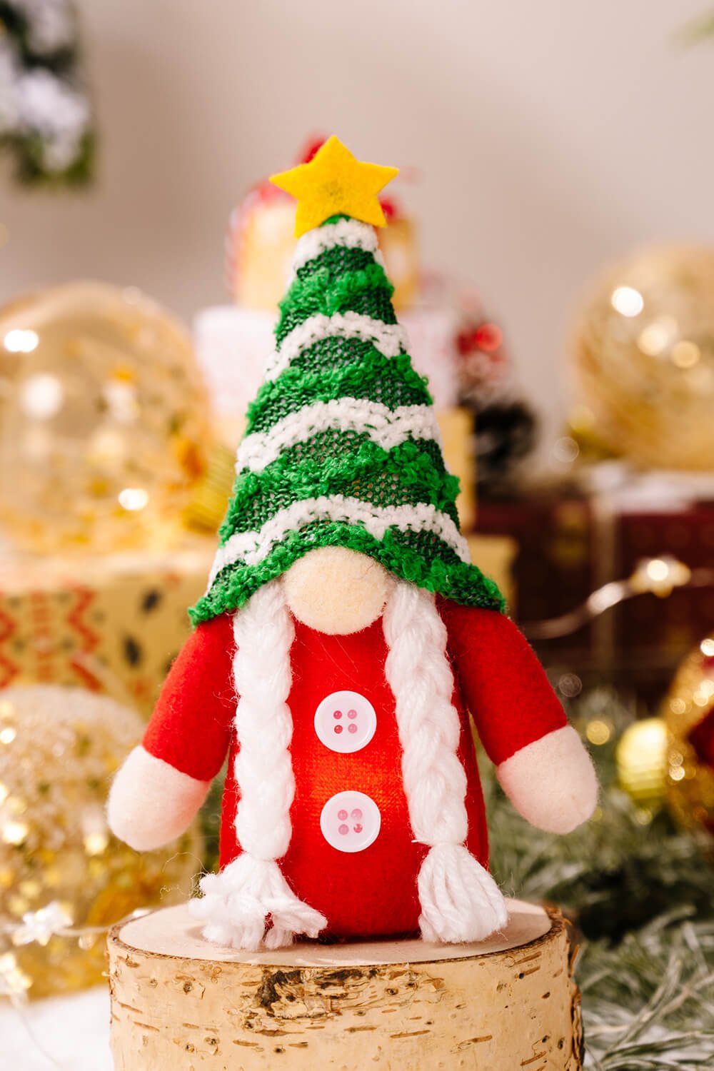 4 - Pack Christmas Light - Up Faceless Gnome Hanging Widgets - AlterEgo Trading Company