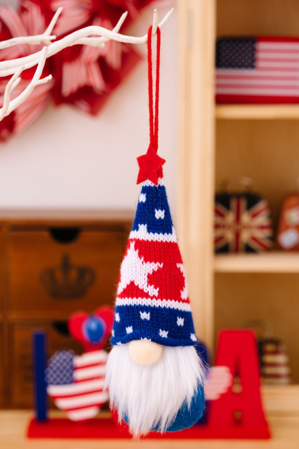 4 - Piece Independence Day Knit Hanging Gnomes - Trendy AF