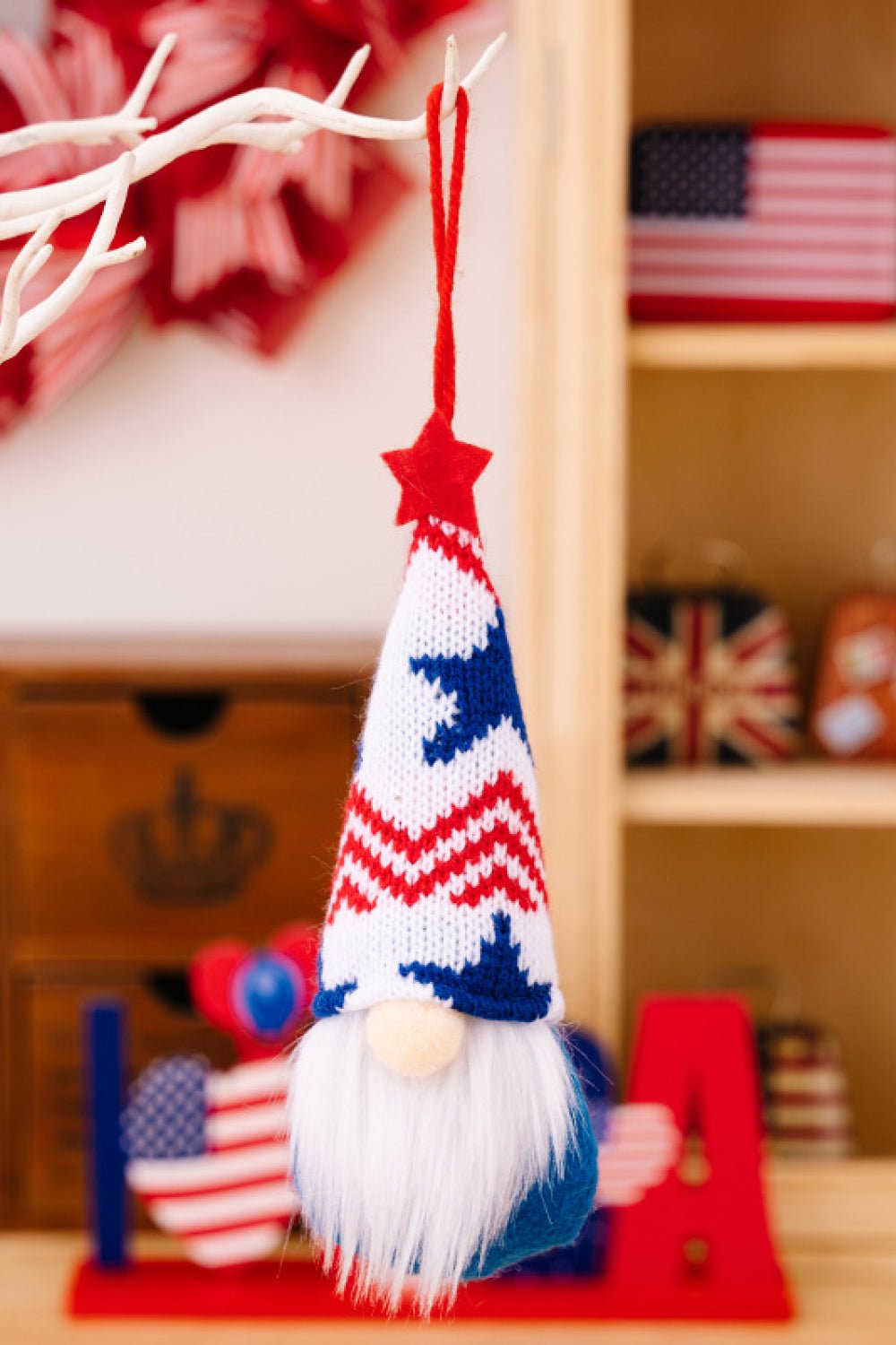 4 - Piece Independence Day Knit Hanging Gnomes - Trendy AF