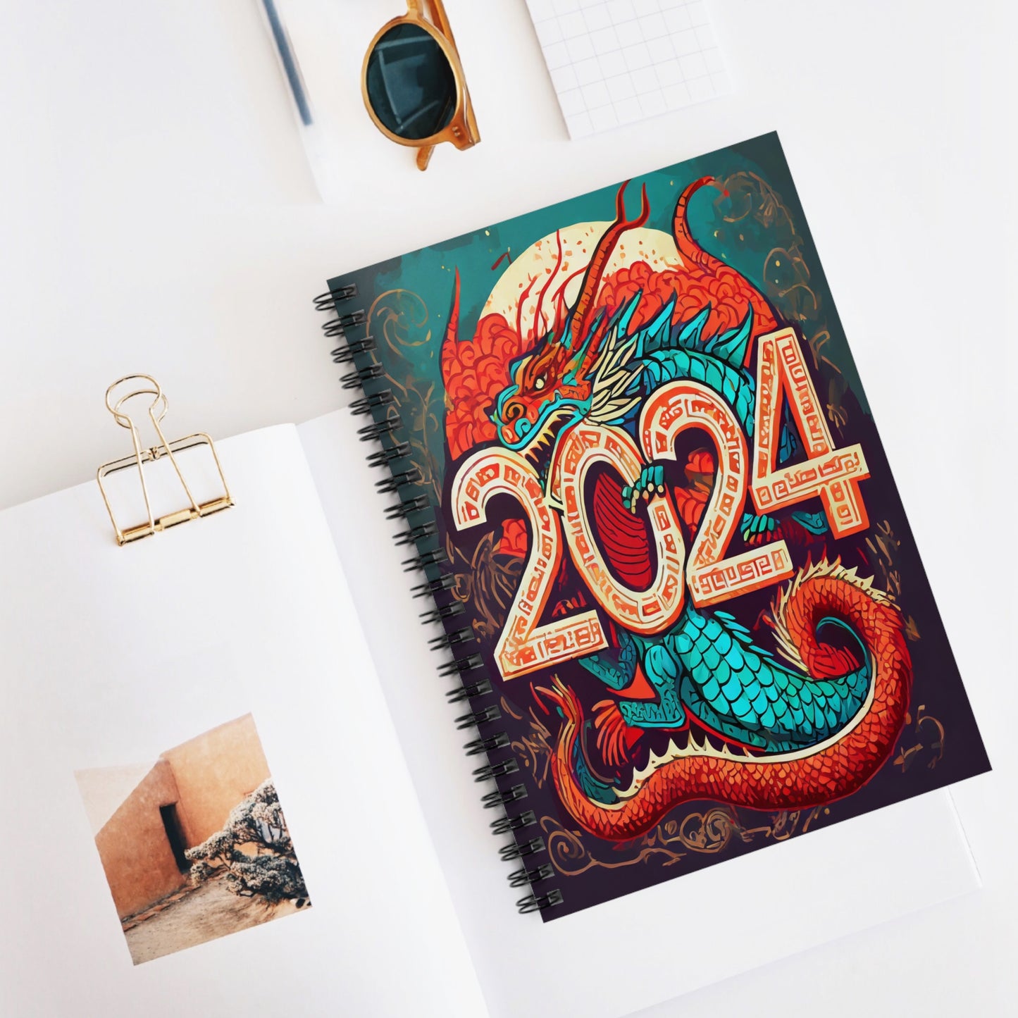 2024 Year of the Dragon Spiral Notebook