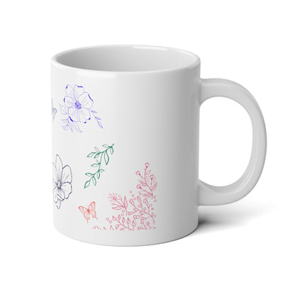 Simply Floral Jumbo Mug, 20oz