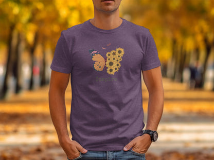 Butterfly and Sunflower Inspire Graphic T-Shirt - Trendy AF