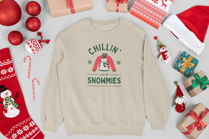 Chillin With My Snowmies Holiday Sweatshirt - Trendy AF