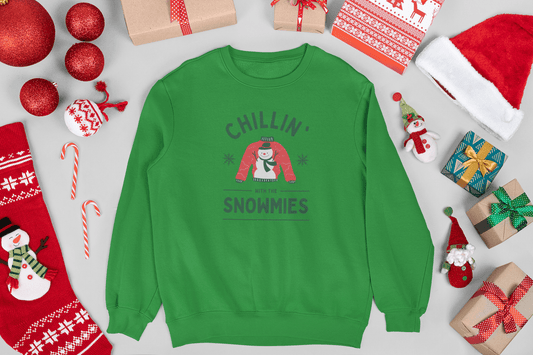 Chillin With My Snowmies Holiday Sweatshirt - Trendy AF