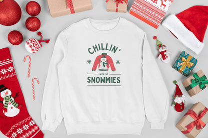 Chillin With My Snowmies Holiday Sweatshirt - Trendy AF