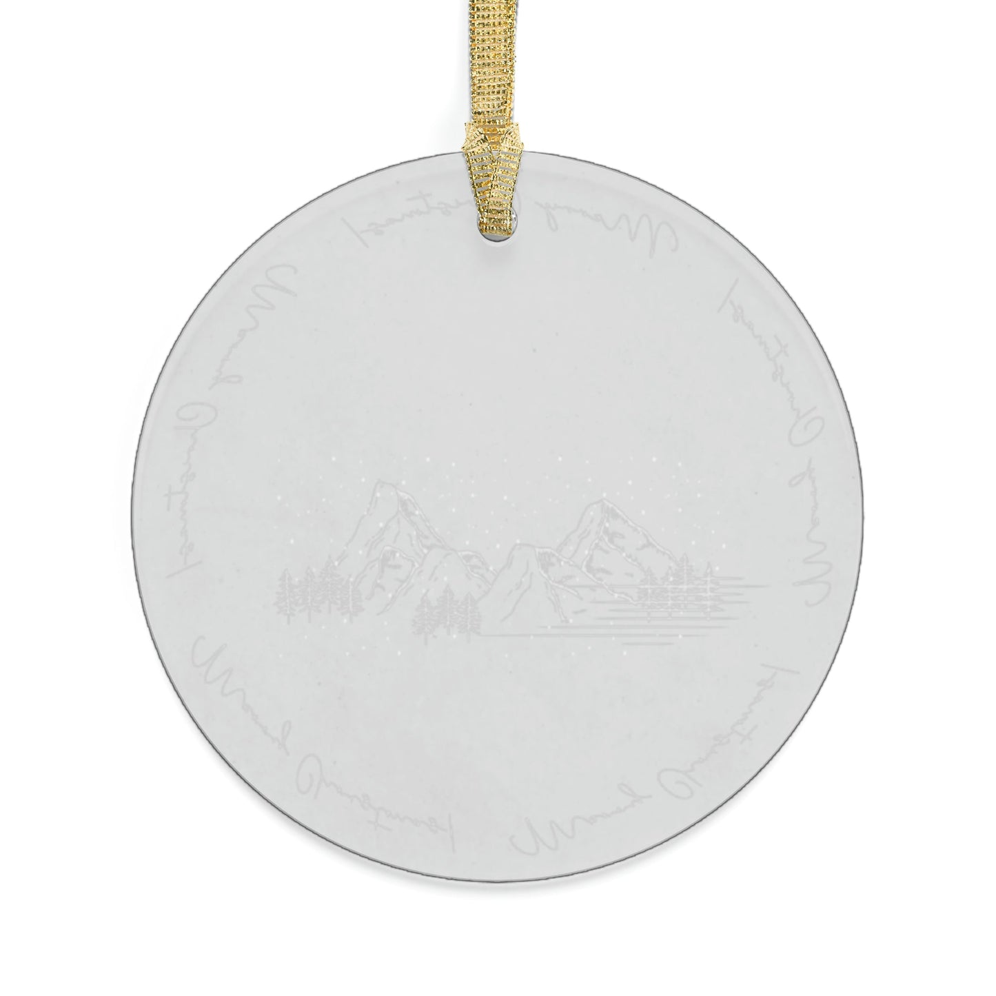 Christmas Landscape Acrylic Ornament - Trendy AF