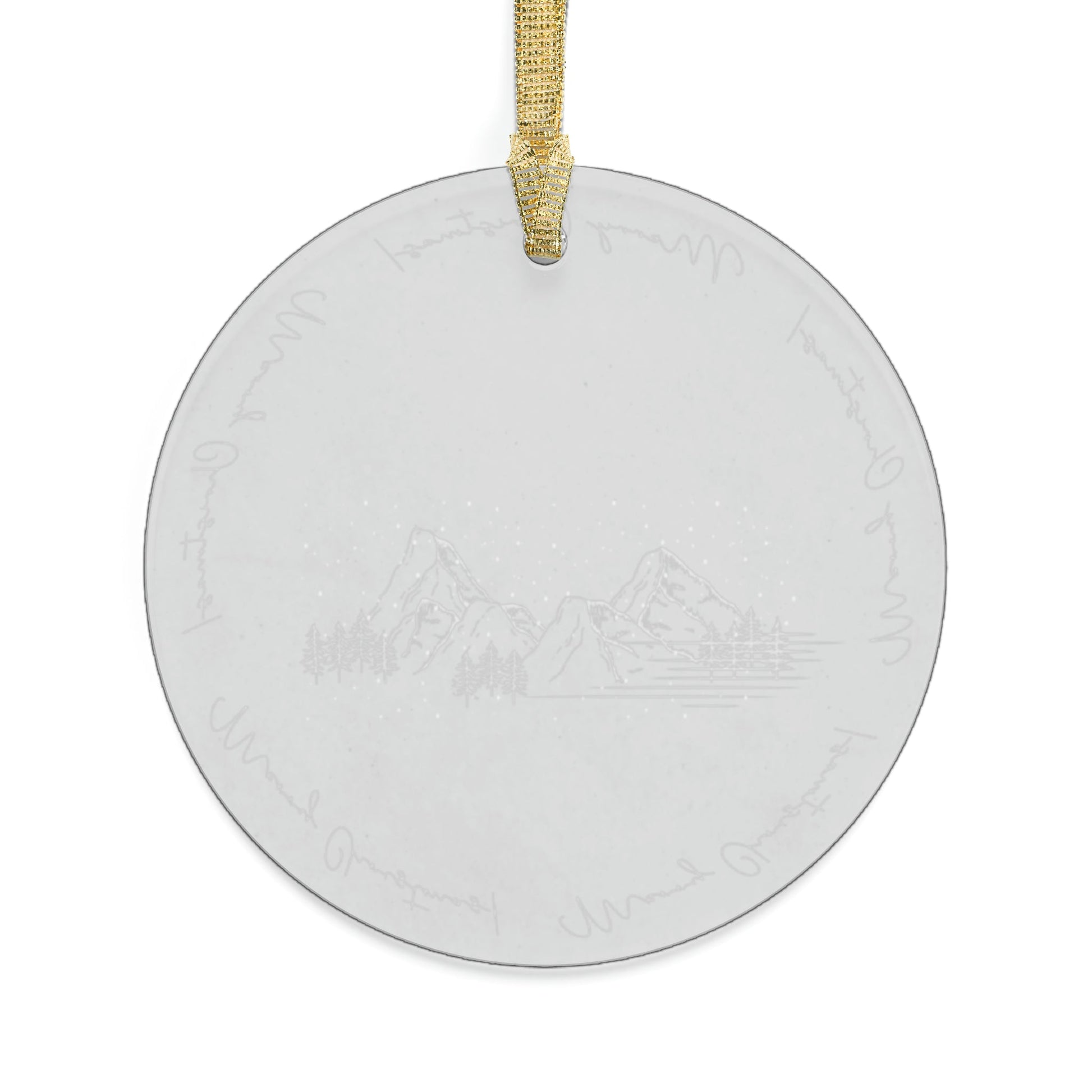 Christmas Landscape Acrylic Ornament - Trendy AF