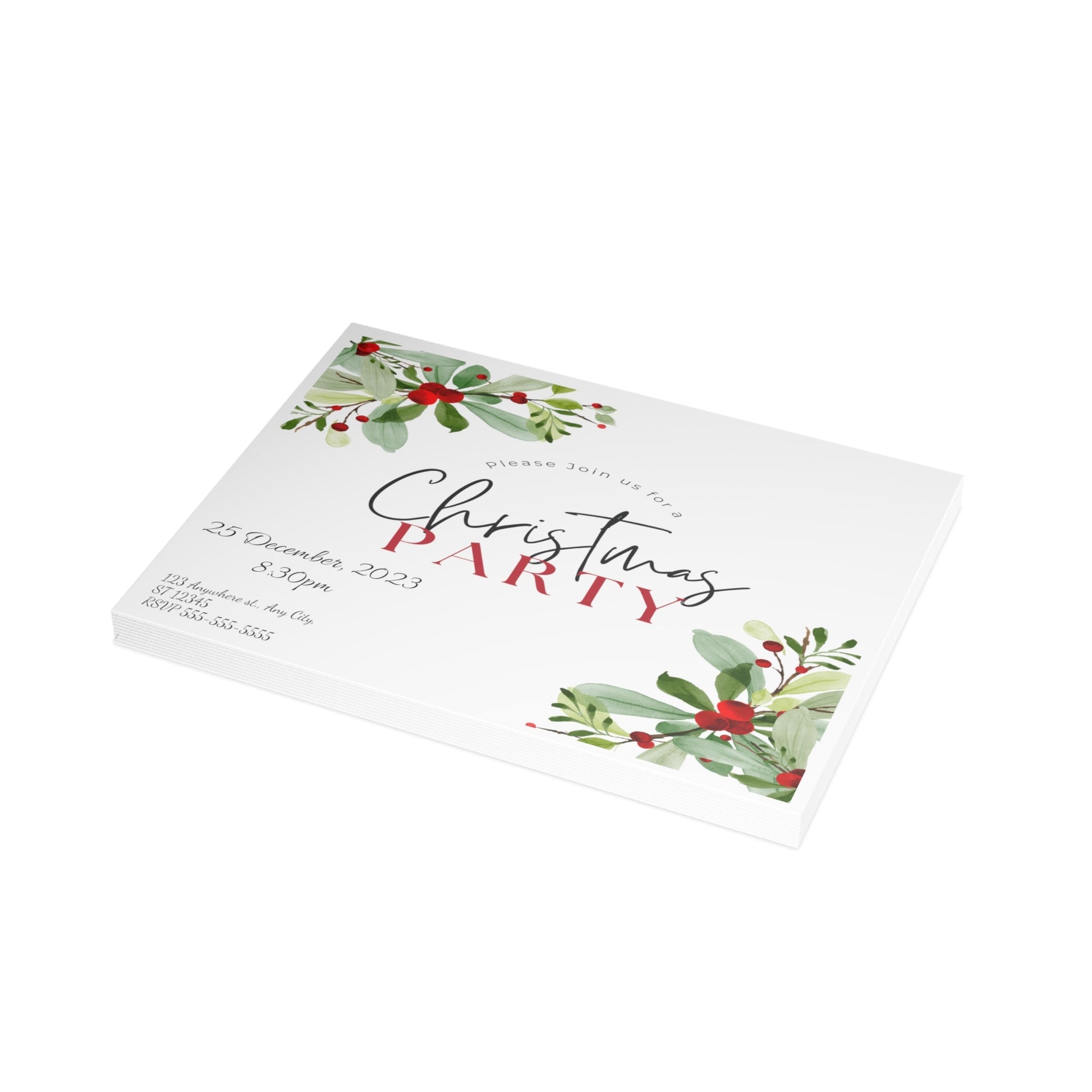 Christmas Party Invitations (envelopes included) - Trendy AF