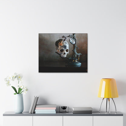 Clockwork Calavera Canvas Print - Trendy AF