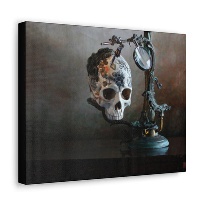 Clockwork Calavera Canvas Print - Trendy AF