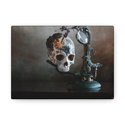 Clockwork Calavera Canvas Print - Trendy AF