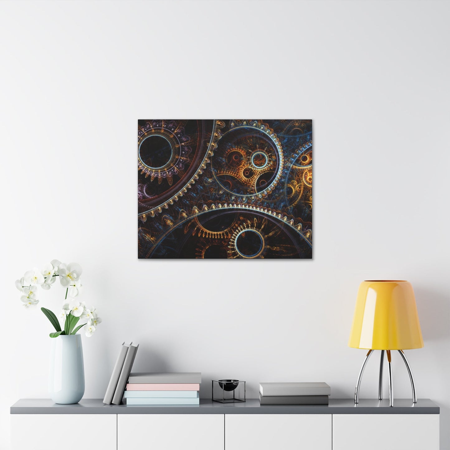 Clockwork Convergence Canvas Print - Trendy AF