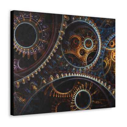 Clockwork Convergence Canvas Print - Trendy AF