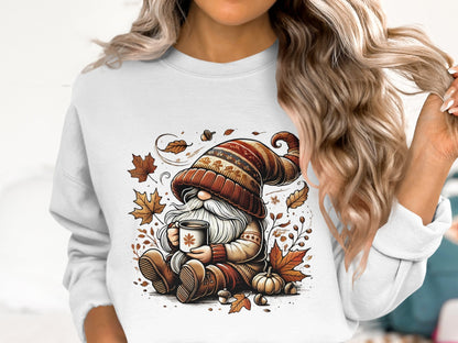 Cozy Fall Gnome Sweatshirt - Trendy AF