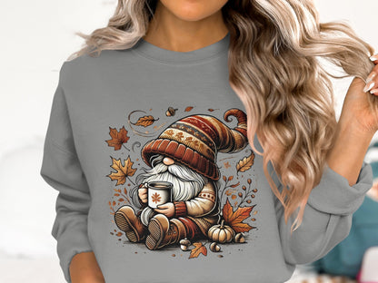 Cozy Fall Gnome Sweatshirt - Trendy AF