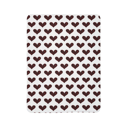 Cozy Heart Design Sherpa Blanket - Trendy AF