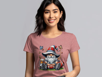 Cute Gnome Football T-Shirt - Trendy AF