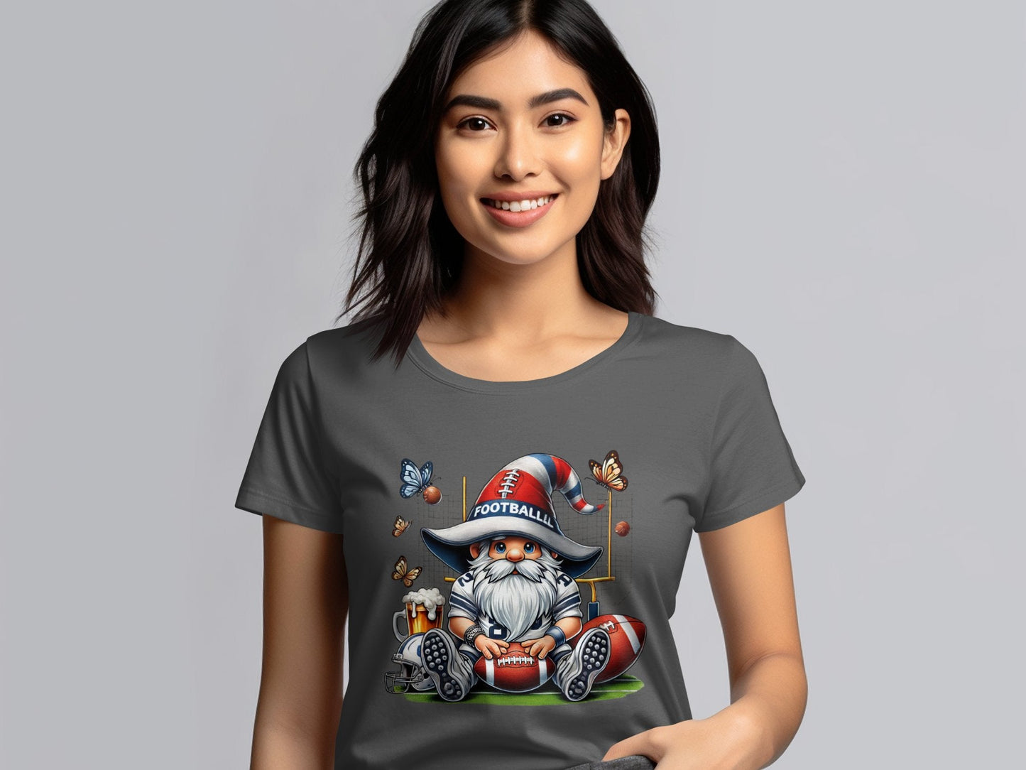 Cute Gnome Football T-Shirt - Trendy AF