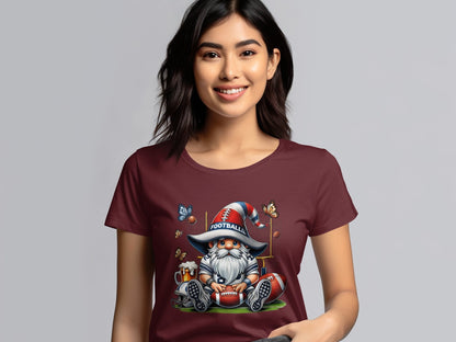 Cute Gnome Football T-Shirt - Trendy AF