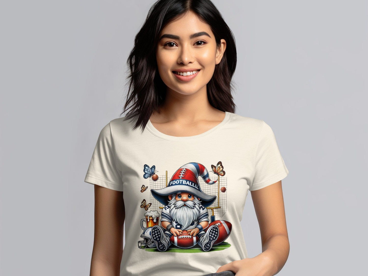 Cute Gnome Football T-Shirt - Trendy AF