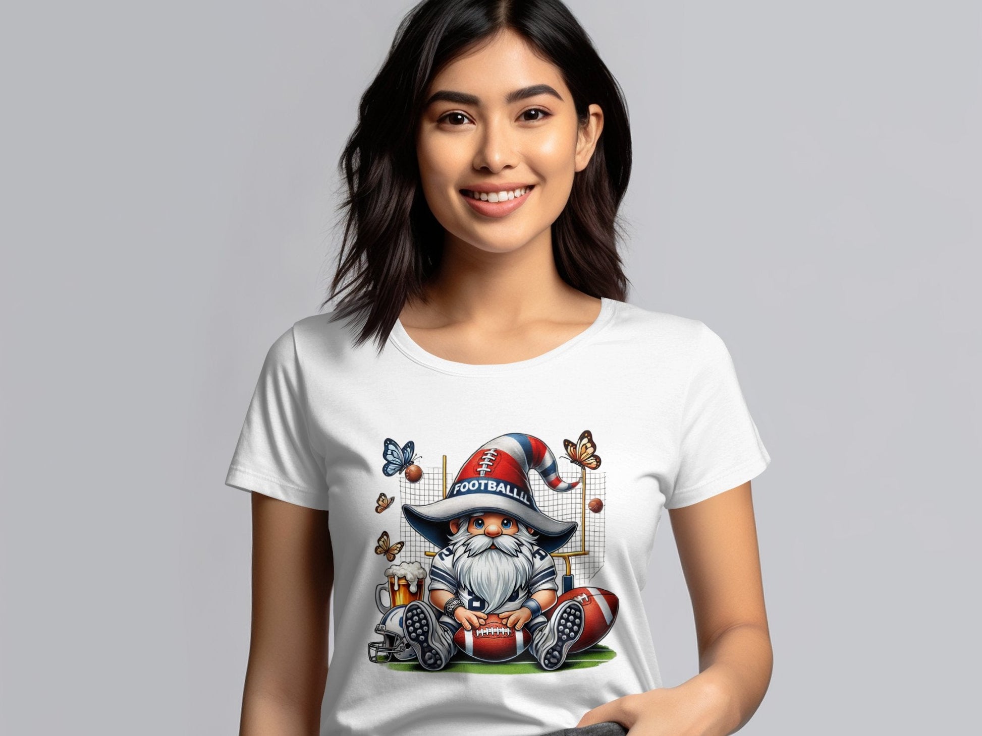 Cute Gnome Football T-Shirt - Trendy AF