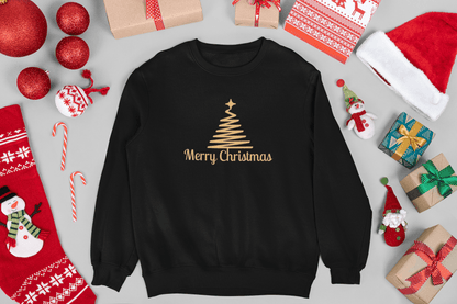 Elegant Gold Christmas Sweatshirt - Trendy AF