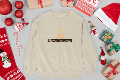 Elegant Gold Christmas Sweatshirt - Trendy AF