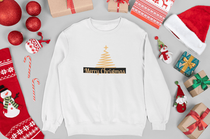 Elegant Gold Christmas Sweatshirt - Trendy AF