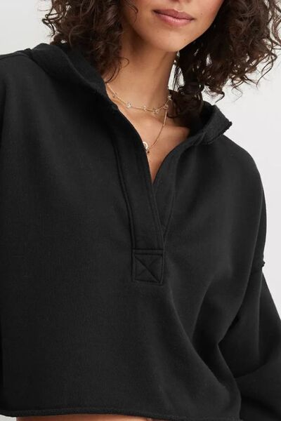 Exposed Seam Long Sleeve Hoodie - AlterEgo Trading Company