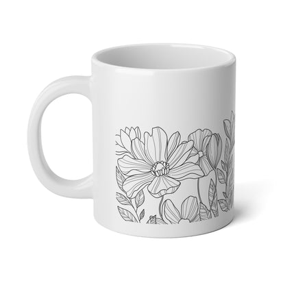 Floral Jumbo Mug, 20oz - Trendy AF