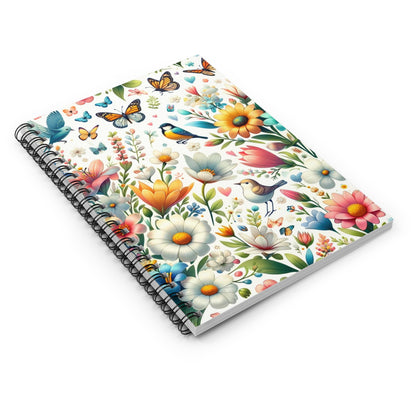 Fresh Vibes Spiral Notebook - Ruled Line - Trendy AF