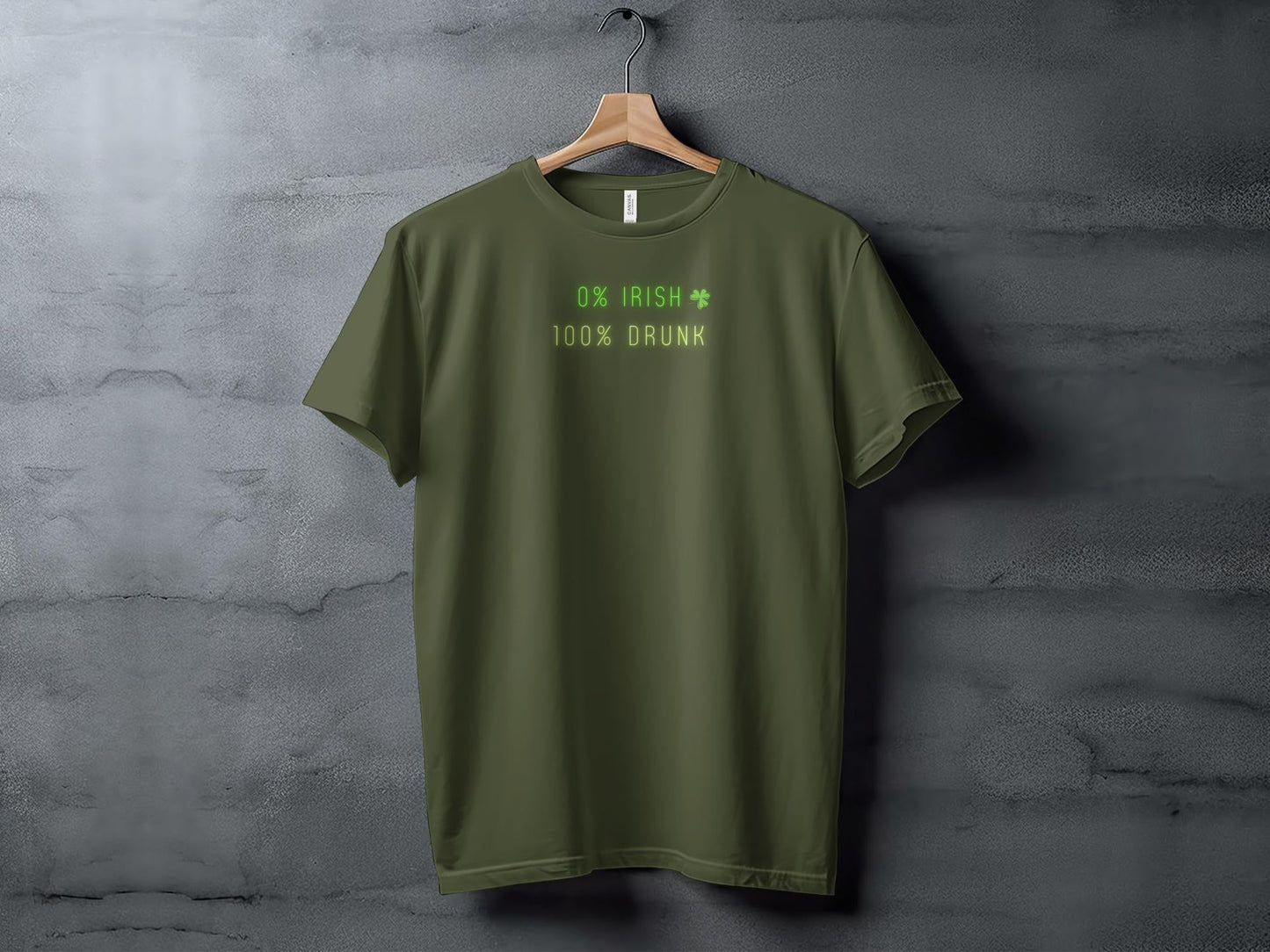 Funny St. Patrick's Day T-Shirt, 0 Irish 100 Drunk, Unisex Tee, Green Shirt, Celebration Party Wear, Irish Fest Tee - Trendy AF