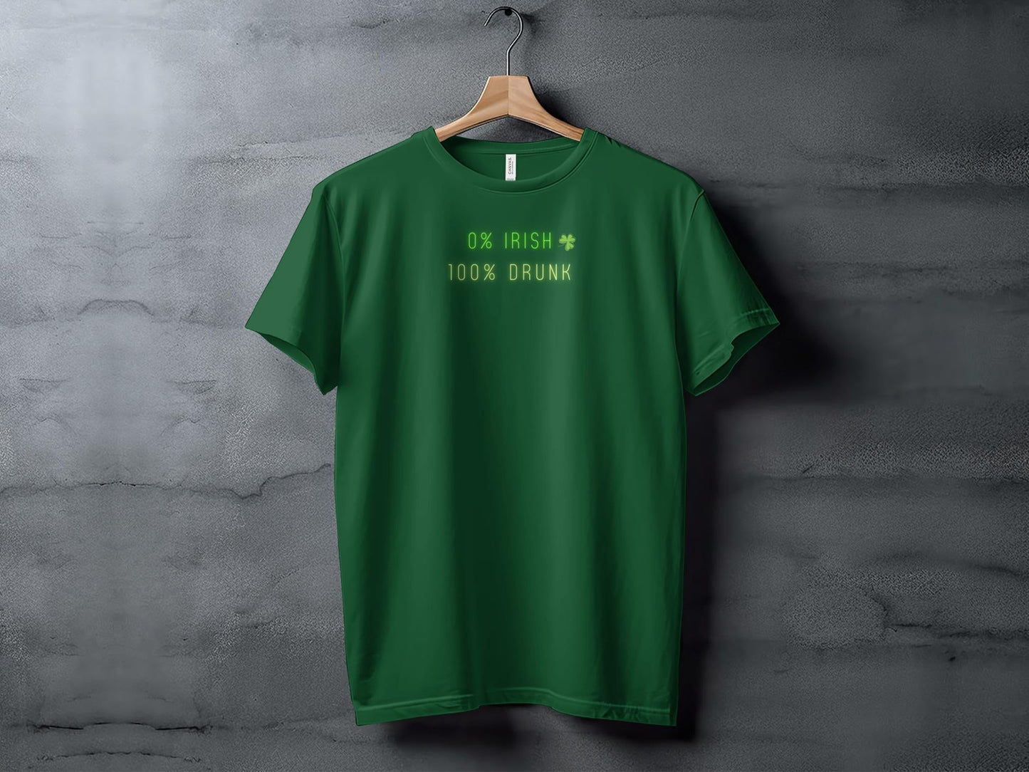 Funny St. Patrick's Day T-Shirt, 0 Irish 100 Drunk, Unisex Tee, Green Shirt, Celebration Party Wear, Irish Fest Tee - Trendy AF