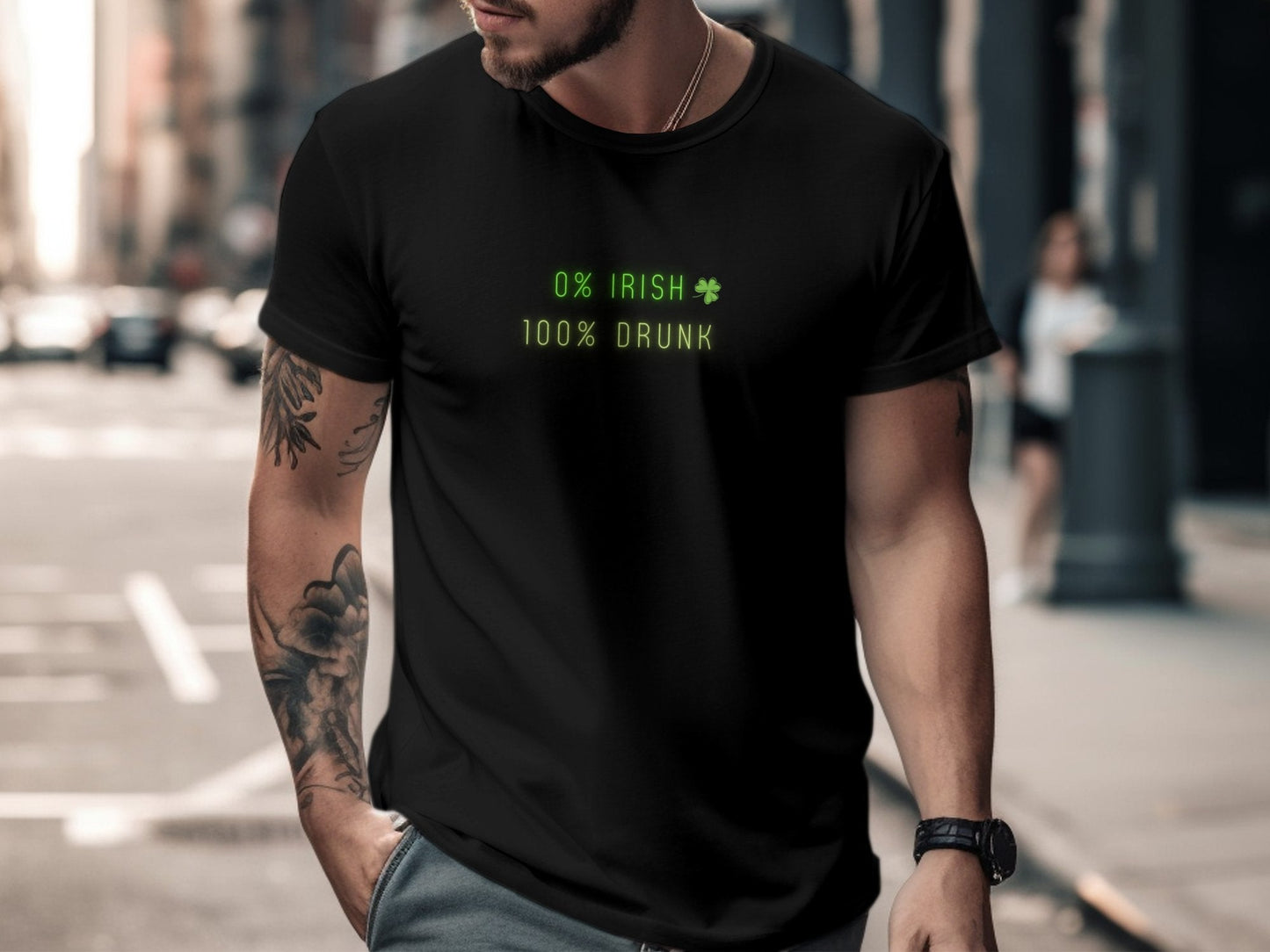 Funny St. Patrick's Day T-Shirt, 0 Irish 100 Drunk, Unisex Tee, Green Shirt, Celebration Party Wear, Irish Fest Tee - Trendy AF