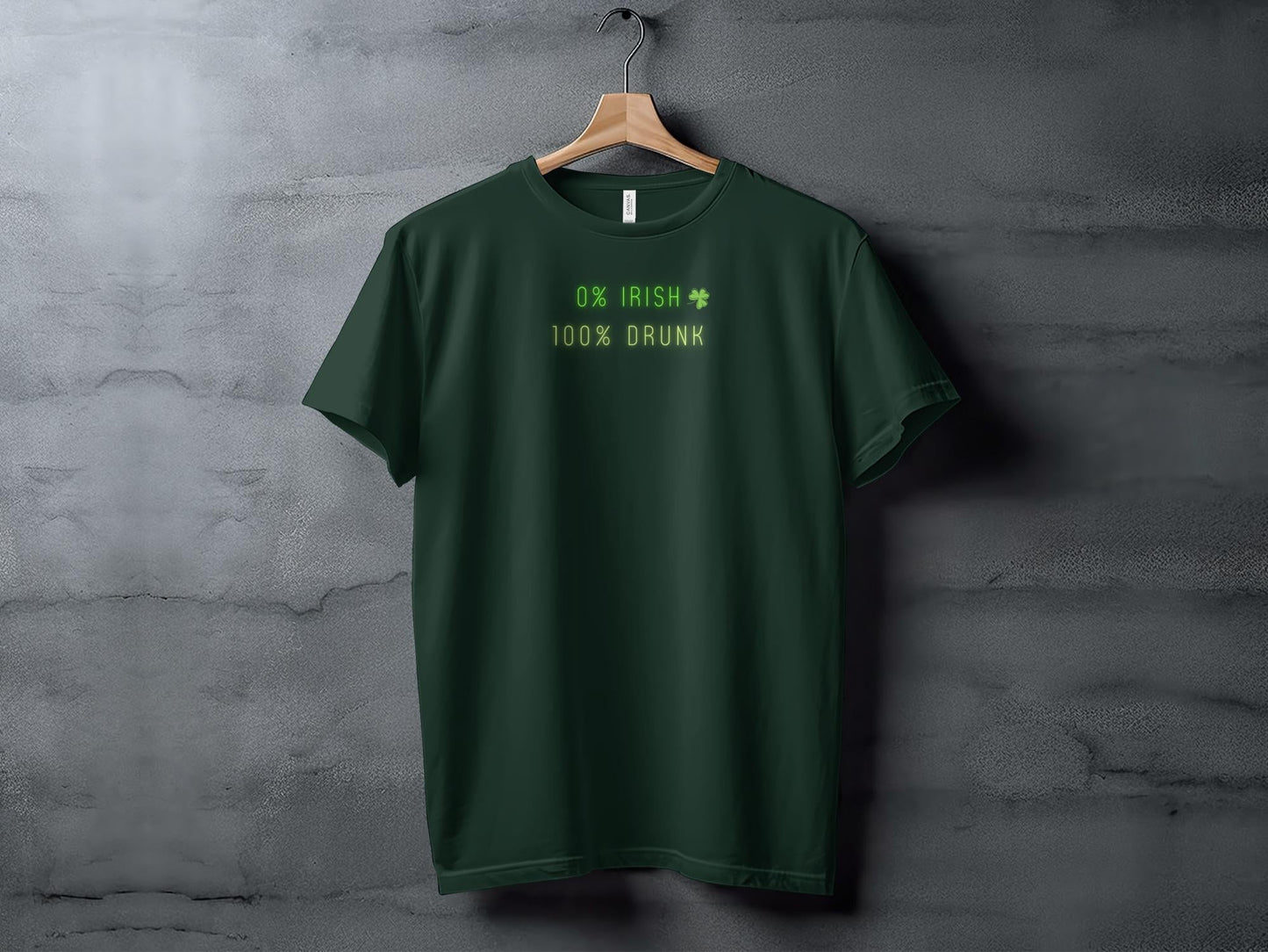 Funny St. Patrick's Day T-Shirt, 0 Irish 100 Drunk, Unisex Tee, Green Shirt, Celebration Party Wear, Irish Fest Tee - Trendy AF