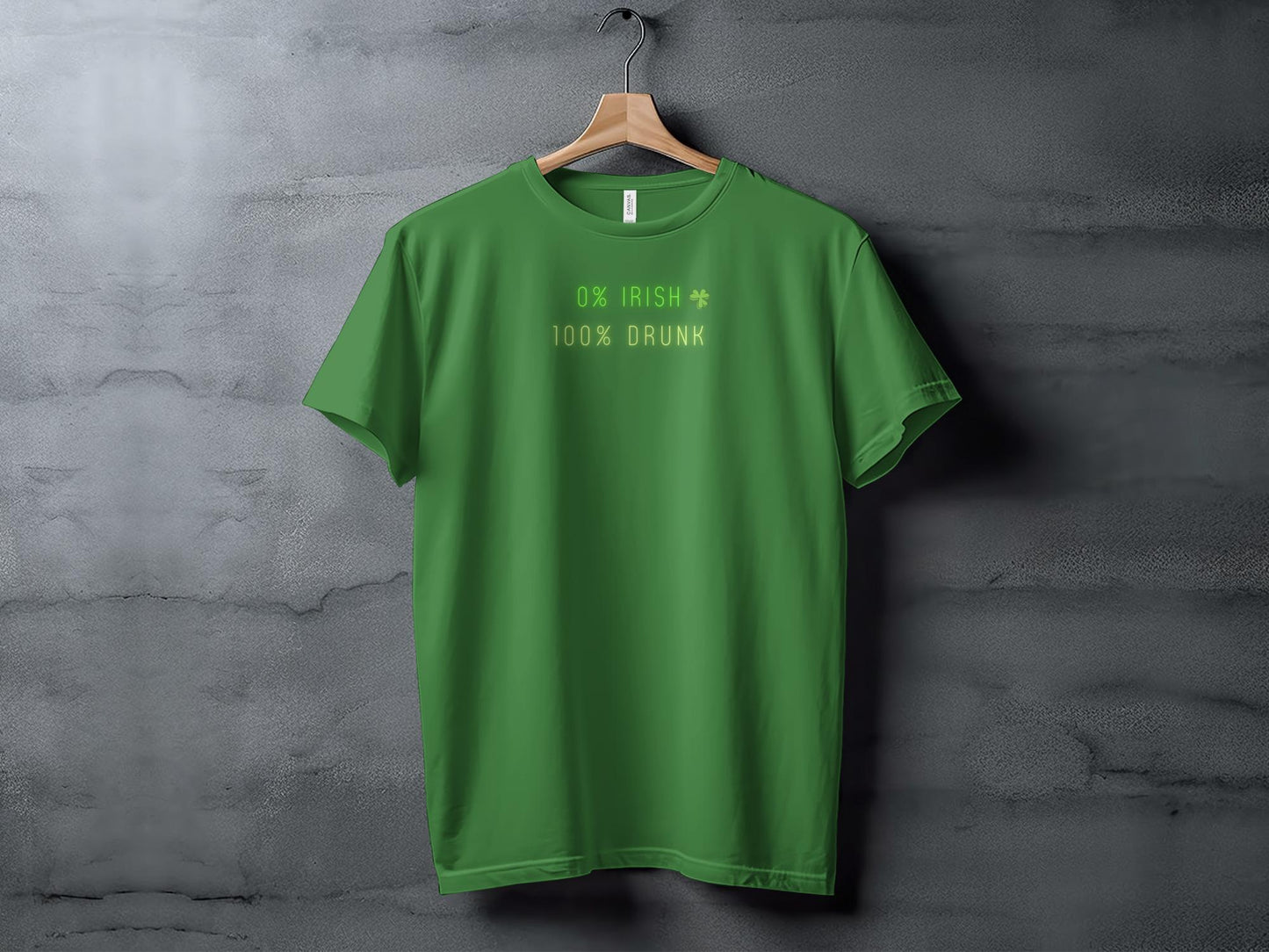 Funny St. Patrick's Day T-Shirt, 0 Irish 100 Drunk, Unisex Tee, Green Shirt, Celebration Party Wear, Irish Fest Tee - Trendy AF