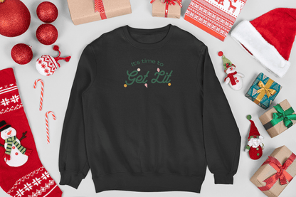 Get Lit Holiday Sweatshirt - Trendy AF