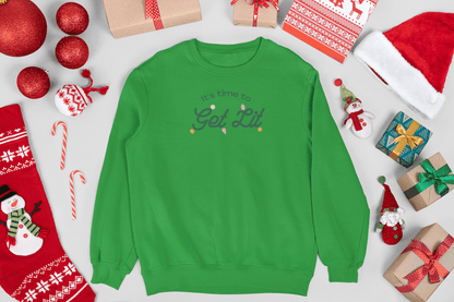 Get Lit Holiday Sweatshirt - Trendy AF