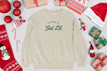 Get Lit Holiday Sweatshirt - Trendy AF