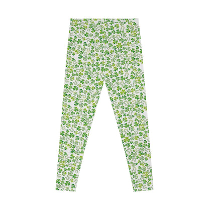 Green Clover Yoga Pants - Trendy AF