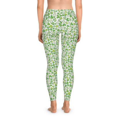 Green Clover Yoga Pants - Trendy AF