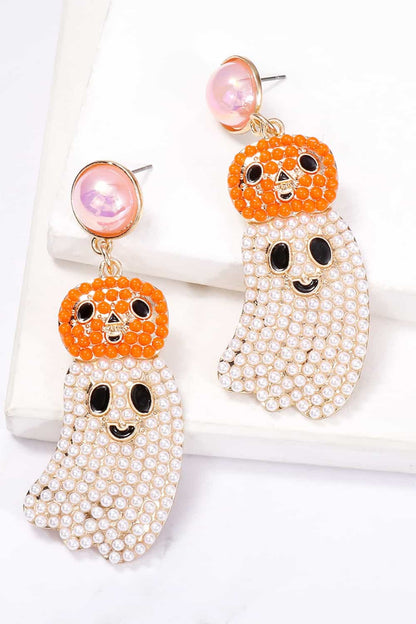 Halloween Ghost Shape Dangle Earrings - Trendy AF