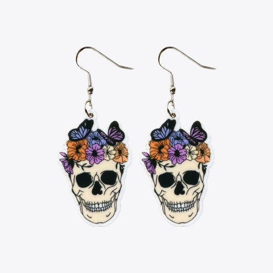 Halloween Theme Acrylic Dangle Earrings - Trendy AF