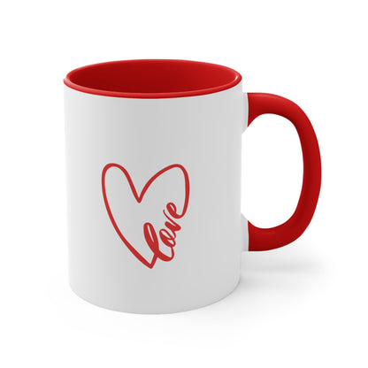 Heart Accent Coffee Mug, 11oz - Trendy AF