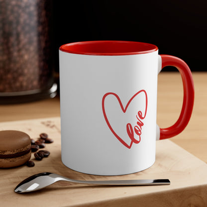 Heart Accent Coffee Mug, 11oz - Trendy AF